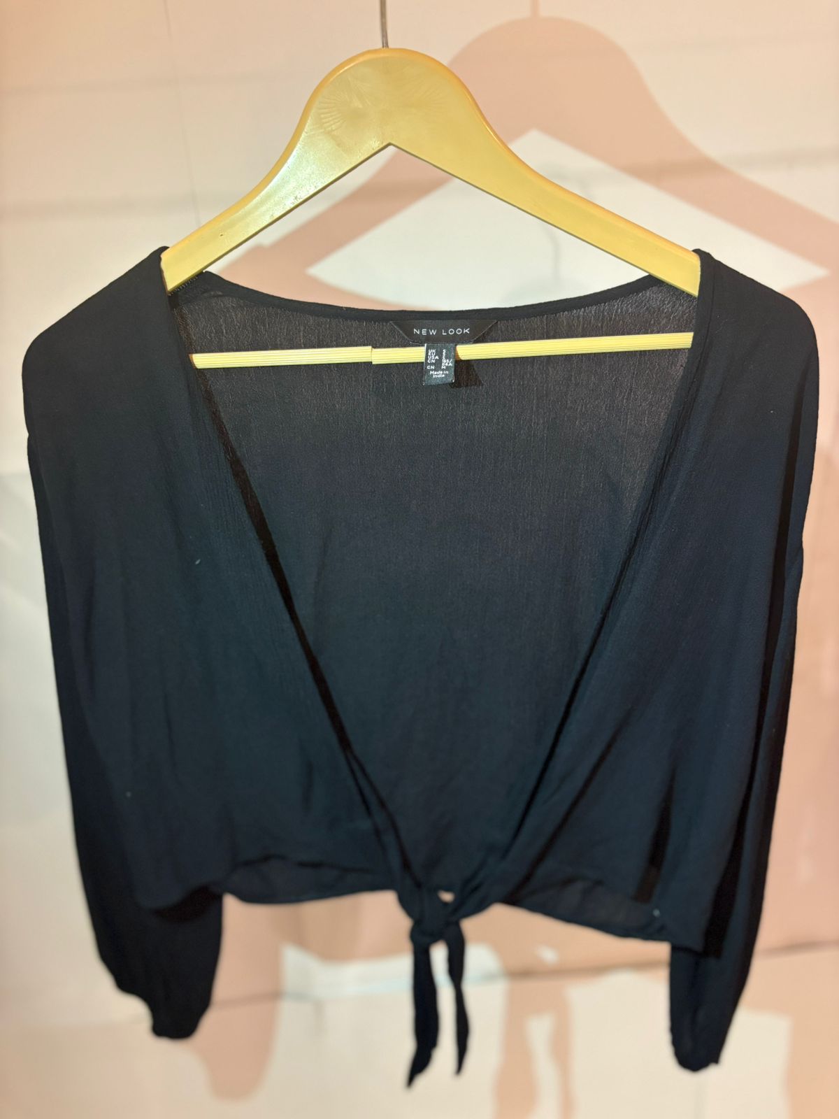 New Look Laced Black Crop Top