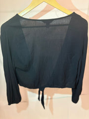 New Look Laced Black Crop Top