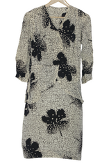 Thriftyfy Off-White Floral Dress