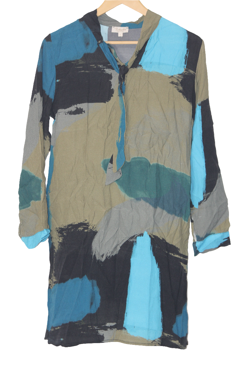 Bellambra Grey, Blue & Black Dress