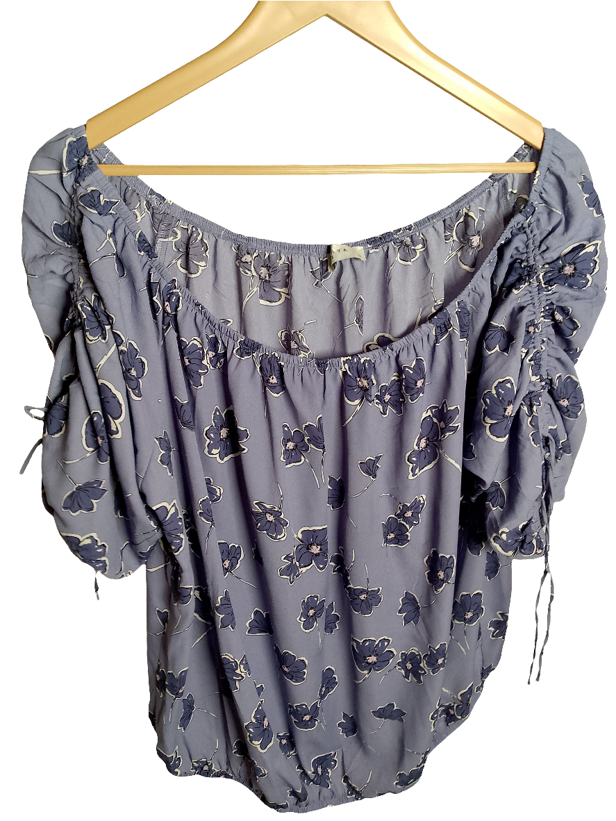 Papaya Purple Bloom Blouse