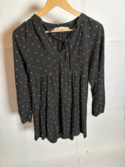 Zara Black Polka Dot Dress