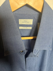 Next Blue Slim Fit Button Down Shirt