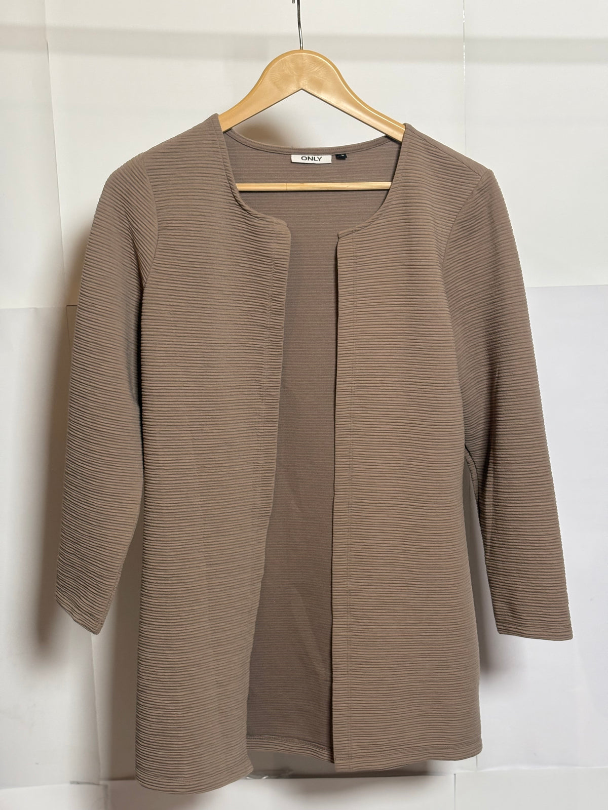 Earthy Khaki Open Shrug – Only