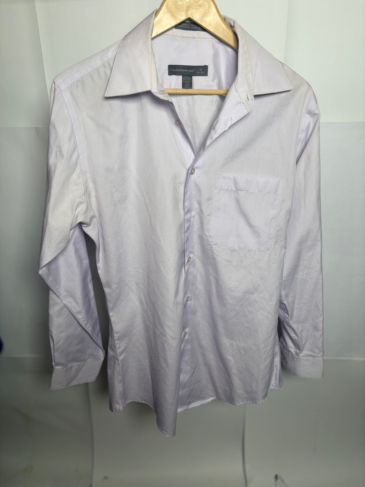 Wilke Rodriguez White Formal Button Down Shirt