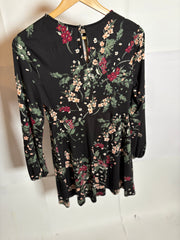 New Look Floral Black Dress