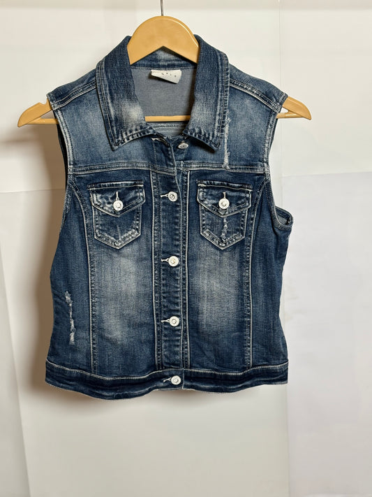 Denim Dream Sleeveless Blue Jacket