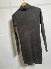 Grey Charm Full-Sleeve Bodycon