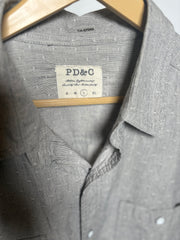 PD & CO Grey Formal Button Down Shirt