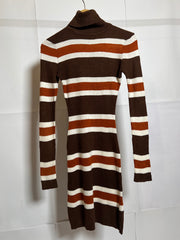 Earthy Tones Full-Sleeve Bodycon